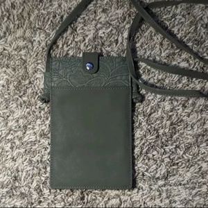 Save the Girls Sz Small Touchscreen  Crossbody- Green Floral